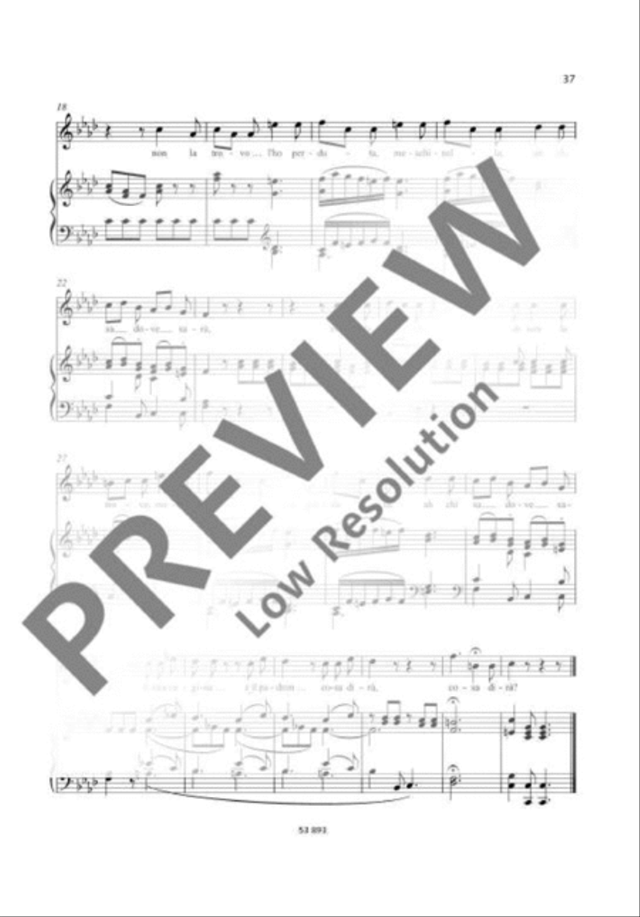 Cavatina di Barbarina Soprano Voice scores gallery preview page 3