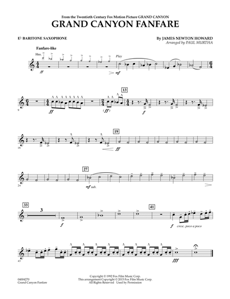 Grand Canyon Fanfare - Eb Baritone Saxophone