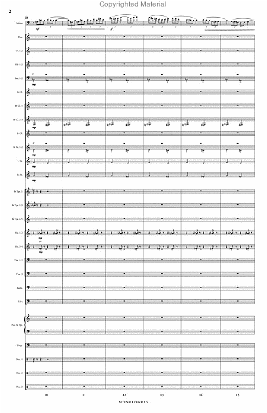 Monologues Concert Band scores gallery preview page 3
