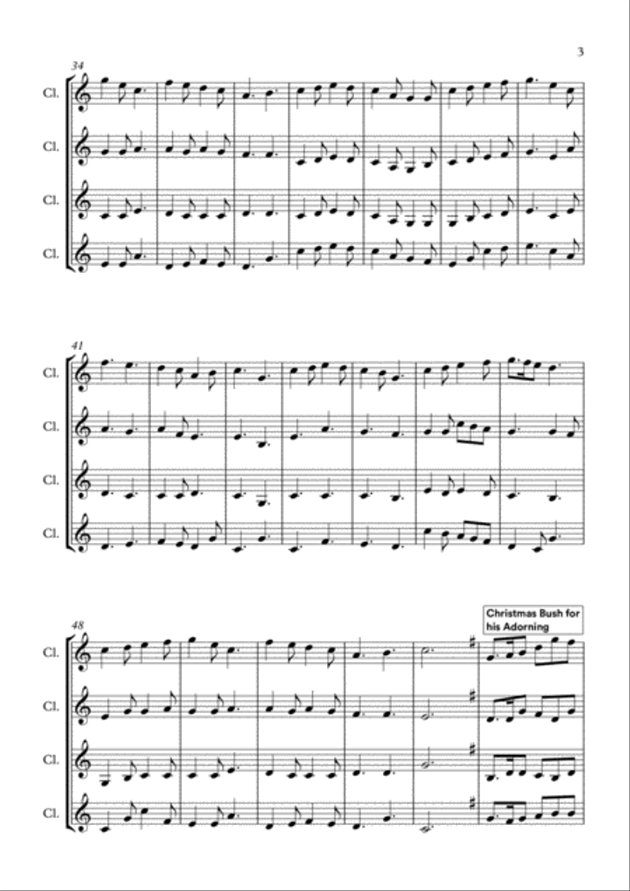 An Australian Christmas An Australian Christmas Woodwind Quartet scores gallery preview page 3