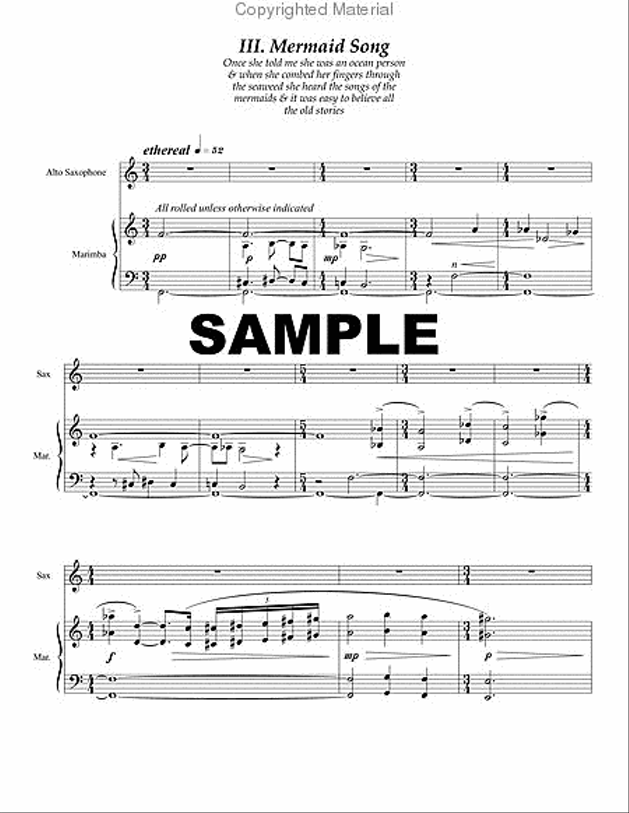 Strange Dreams (score & parts) Clarinet scores gallery preview page 5
