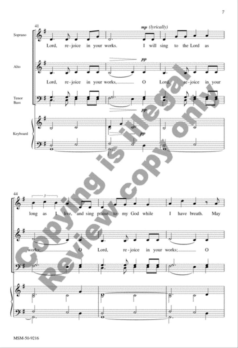 O Lord, How Manifold Are Your Works 4-Part scores gallery preview page 18
