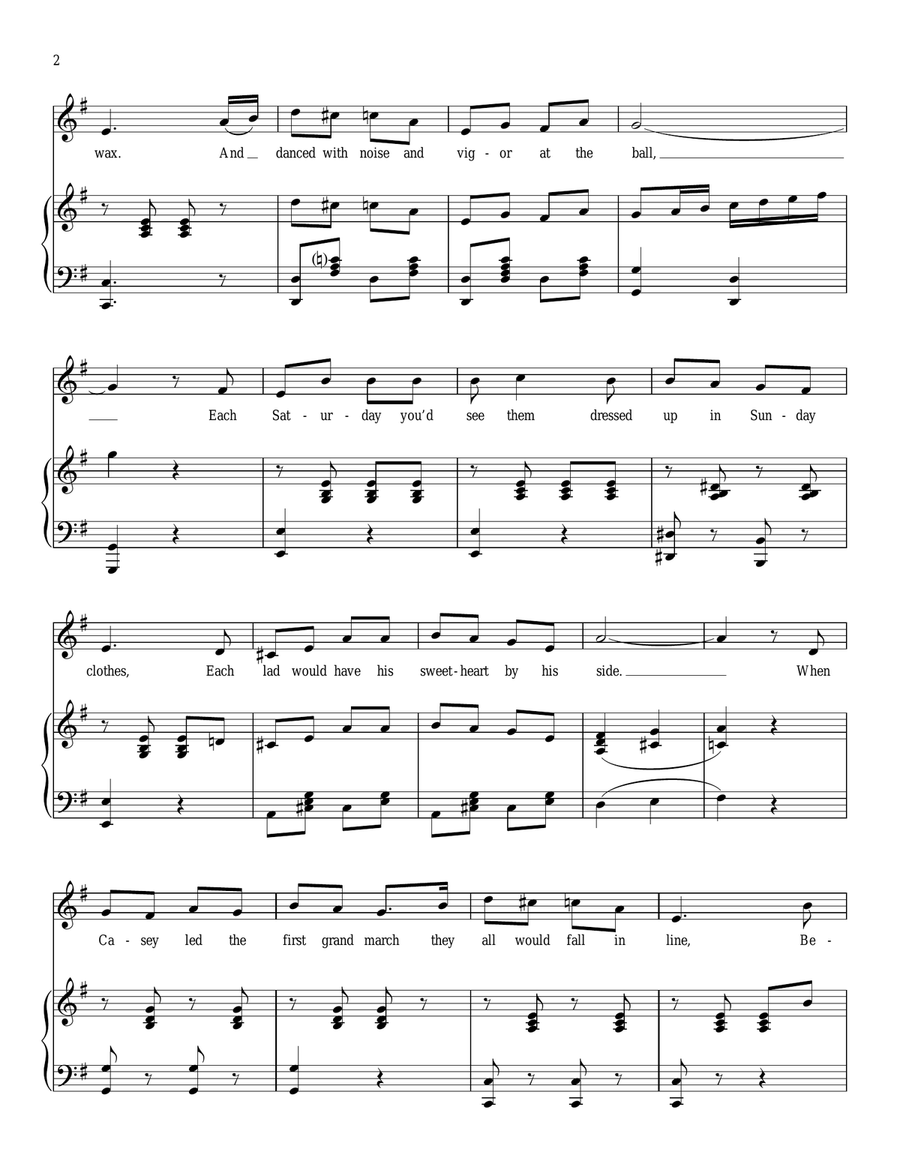 The Band Played On Piano, Vocal scores gallery preview page 2