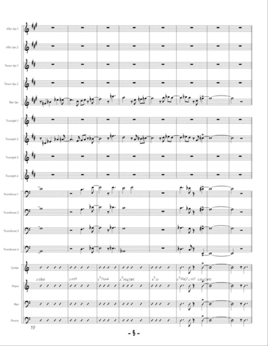 Reverse Peephole (digital print) Jazz Ensemble scores gallery preview page 3