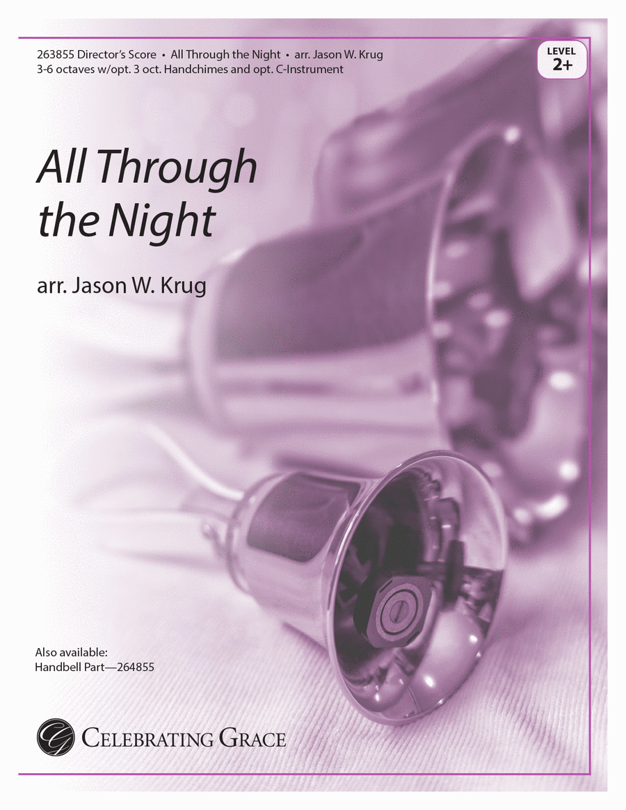 All Through the Night Director's Score (Print) Handbell Choir scores gallery preview page 1