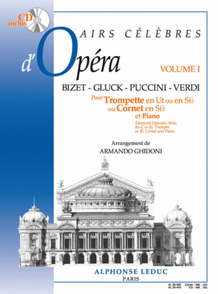 Book cover for Airs Celebres D'operas Vol.1 (trumpet & Piano) Avec Cd Al29443