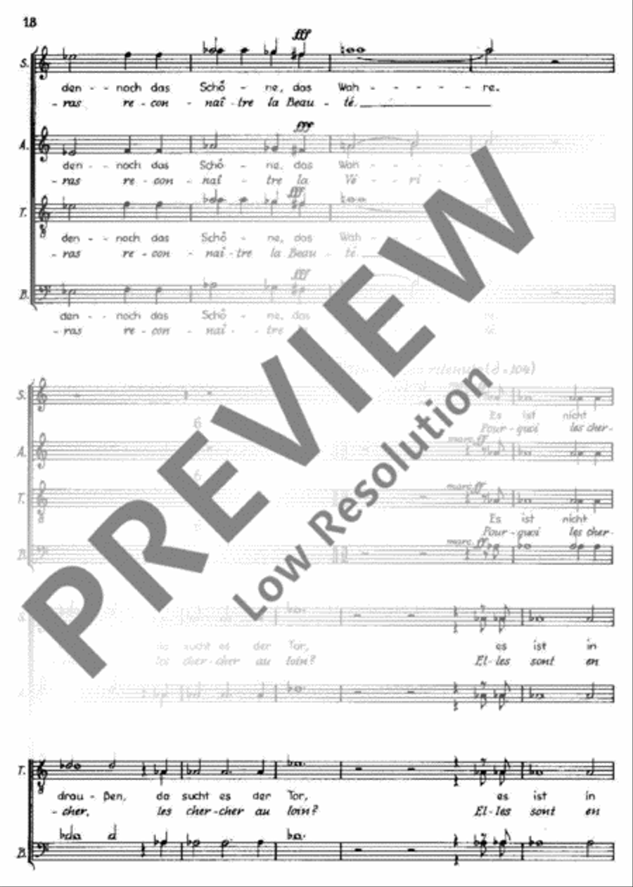 Kantate Nr. 6 4-Part scores gallery preview page 19