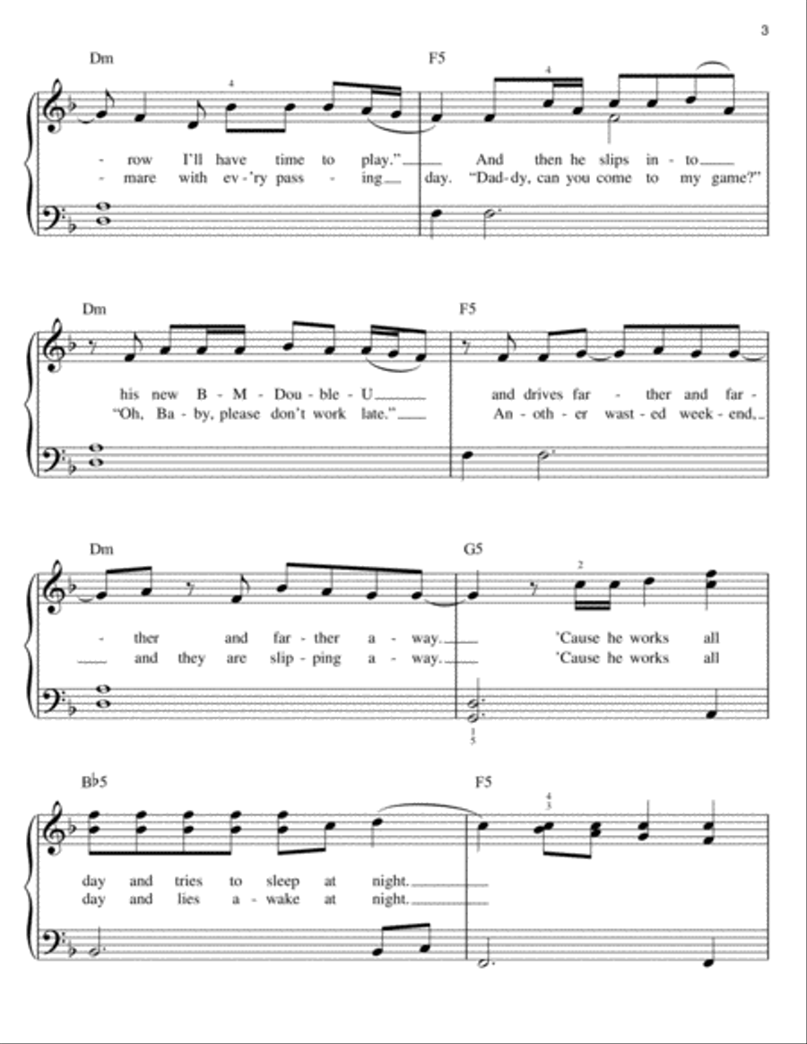 American Dream American Dream Easy Piano scores gallery preview page 3