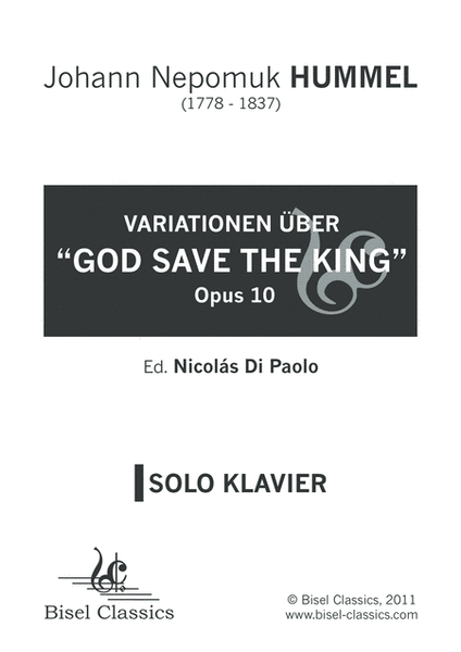 Variationen uber "God save the King", Opus 10