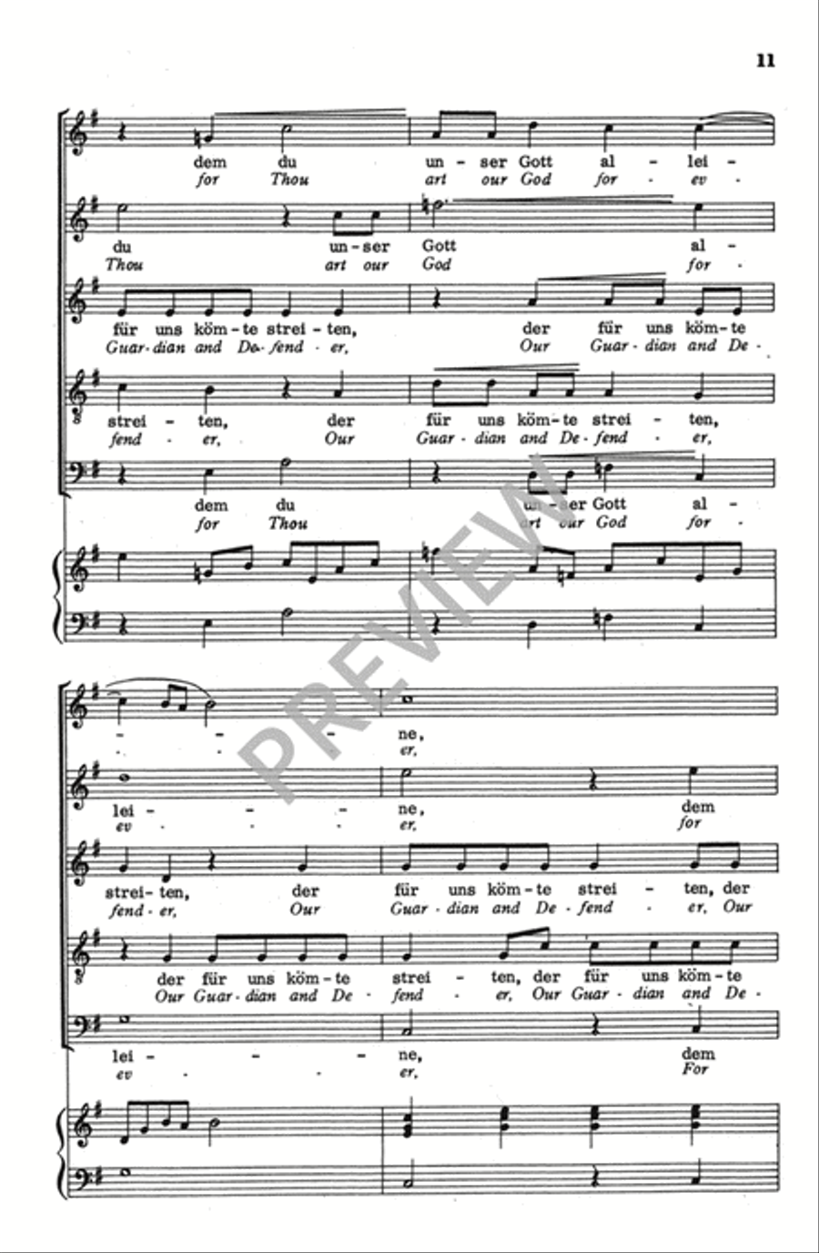 Verleih Uns Frieden Genadiglich SSATB scores gallery preview page 11