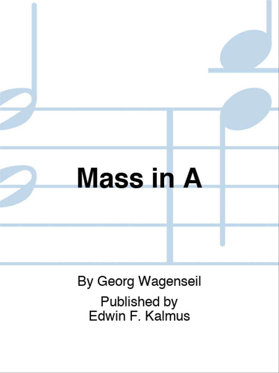 Mass in A Choir scores gallery preview page 1