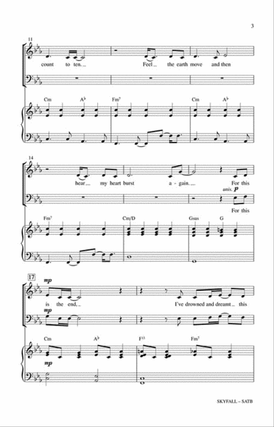 Skyfall 4-Part scores gallery preview page 3