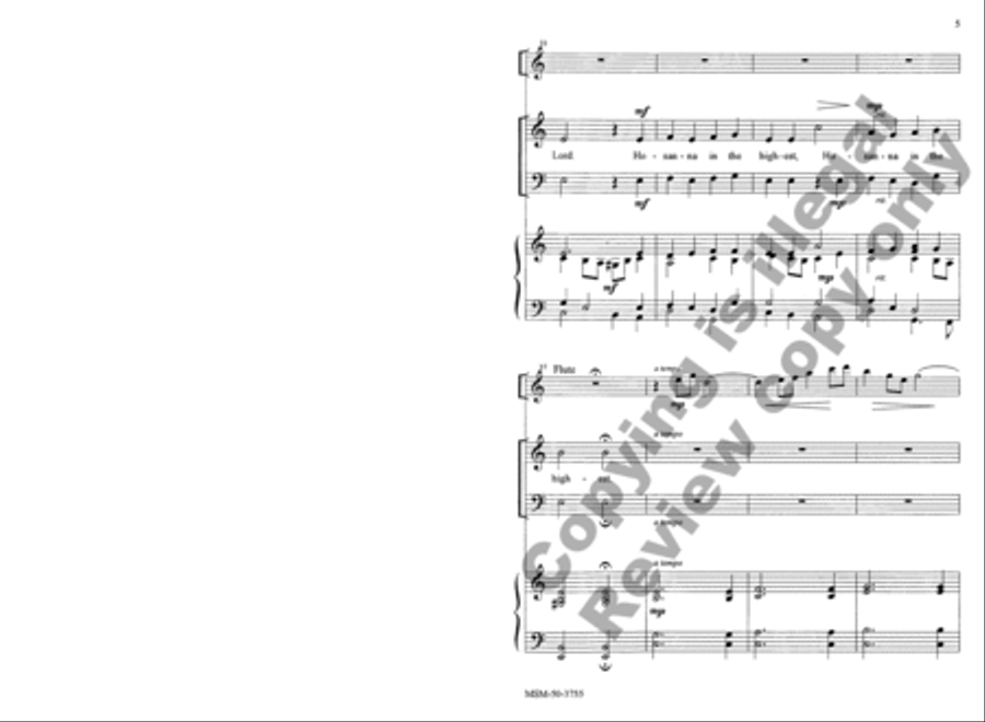 Hosanna in the Highest Hosanna in the Highest SSA scores gallery preview page 5