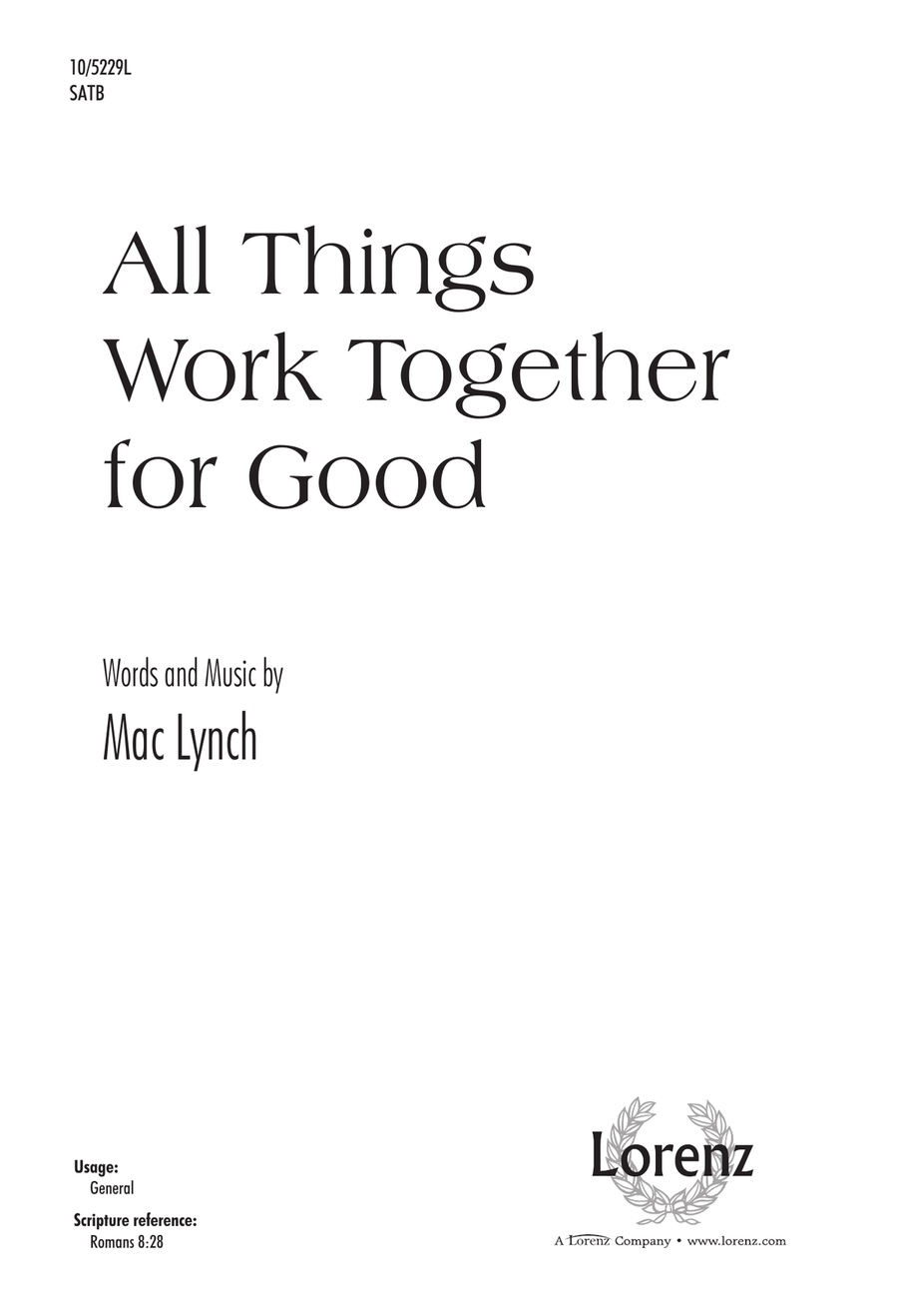 All Things Work Together for Good