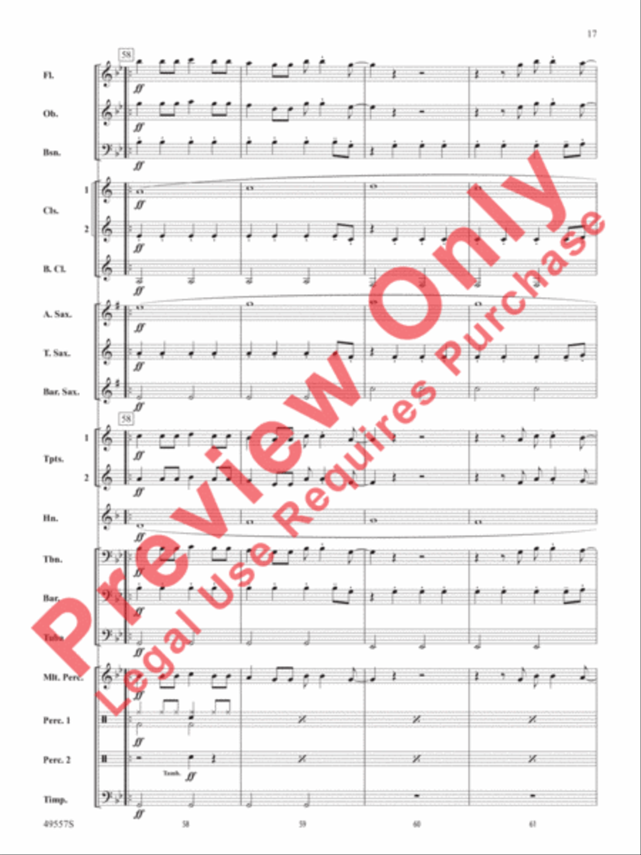 Dance Monkey Dance Monkey Concert Band scores gallery preview page 18