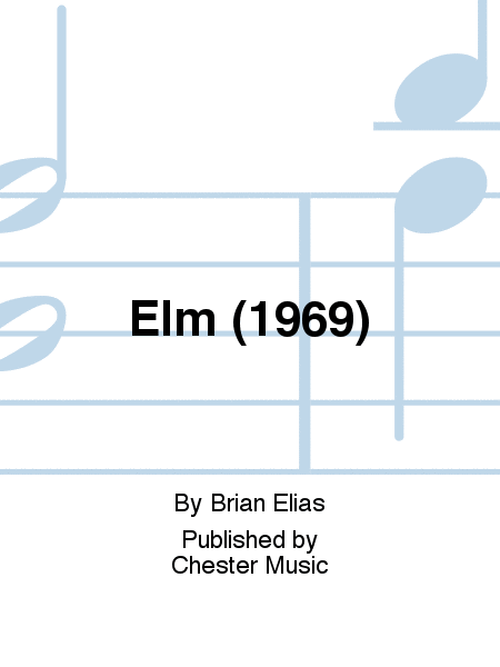 Elm (1969)  Sheet Music