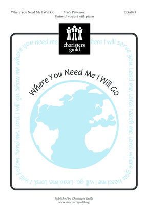 Book cover for Where You Need Me, I Will Go