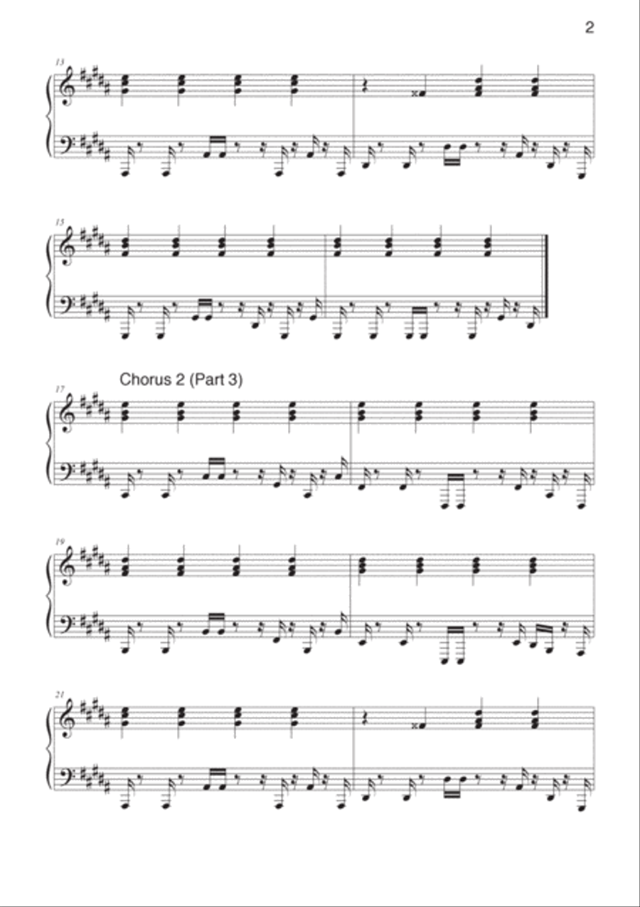 One In A Million One In A Million Piano Solo scores gallery preview page 2