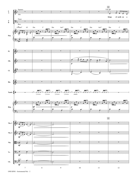 One King (arr. Phillip Keveren) - Full Score