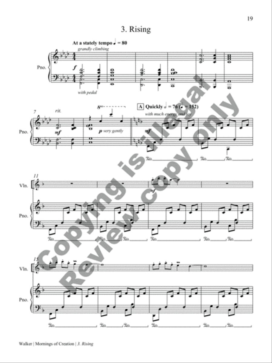 Mornings of Creation Piano Trio scores gallery preview page 31