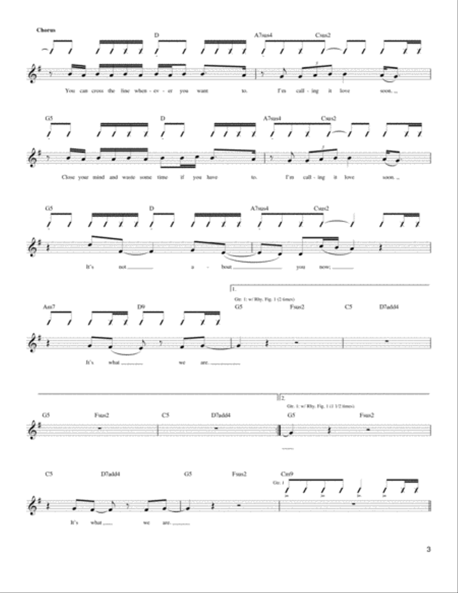 Love Soon Acoustic Guitar scores gallery preview page 3