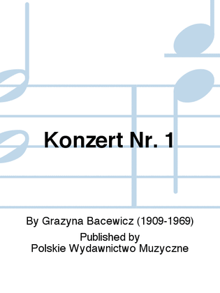 Book cover for Konzert Nr. 1