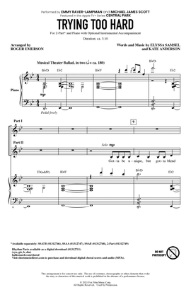 Trying Too Hard (from Central Park) (arr. Roger Emerson)