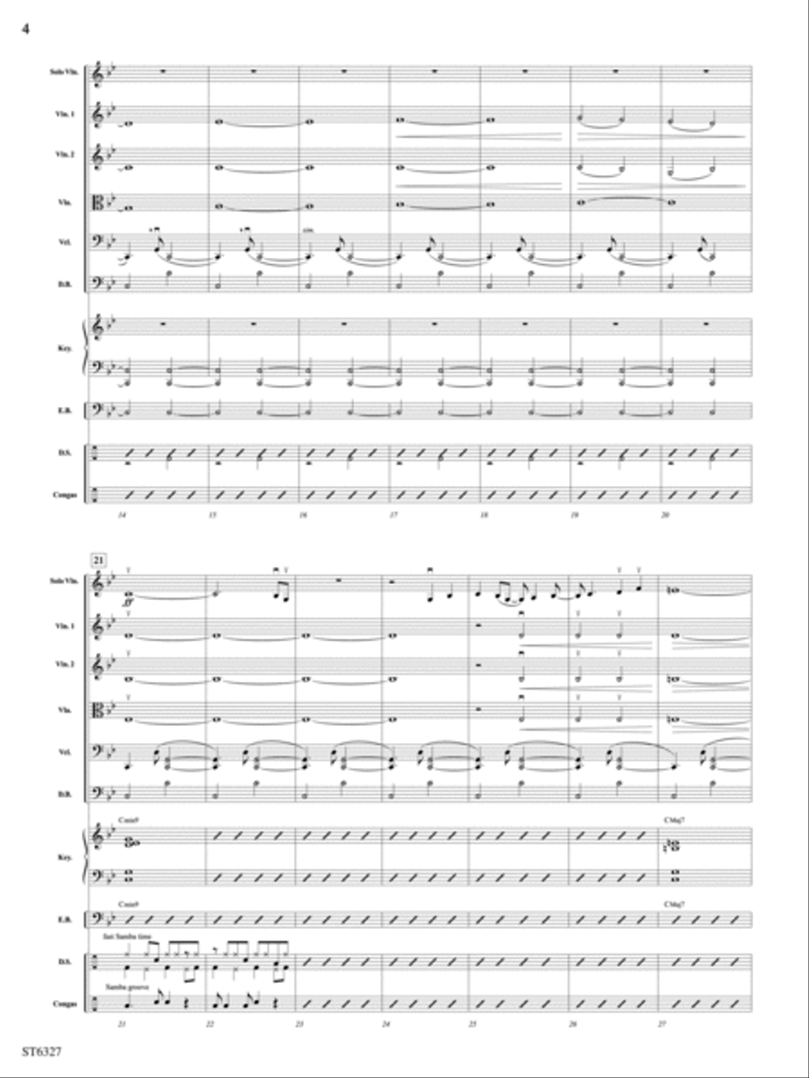 Brazilian Spice: Score Brazilian Spice: Score String Orchestra scores gallery preview page 4