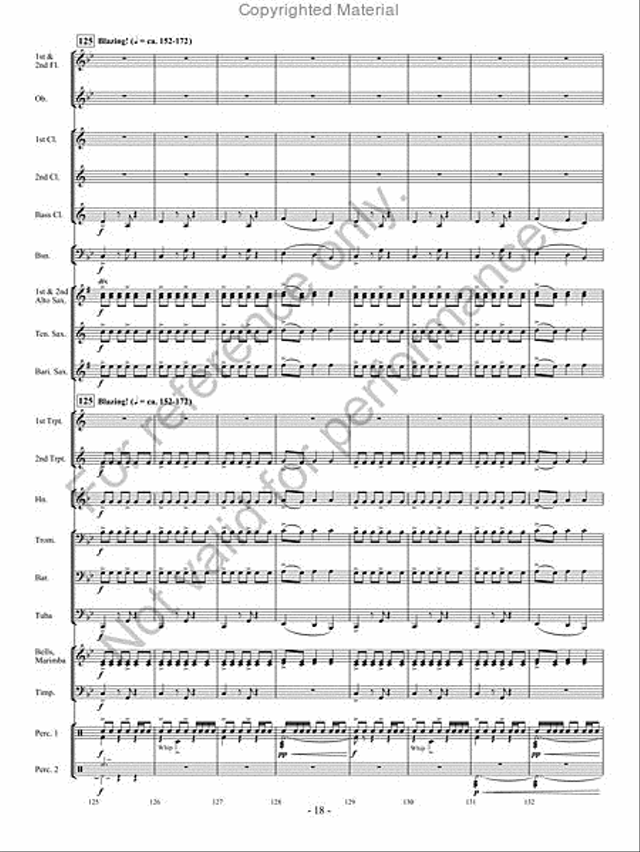 The Phantom Herd Concert Band scores gallery preview page 17