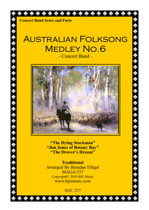 Book cover for Australian Folksong Medley No. 6 – Concert Band
