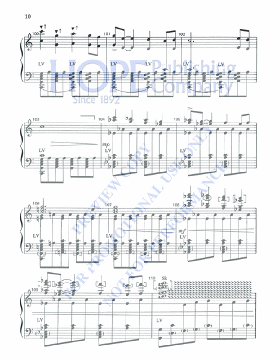 A Song of Gladness 5-Octaves scores gallery preview page 10