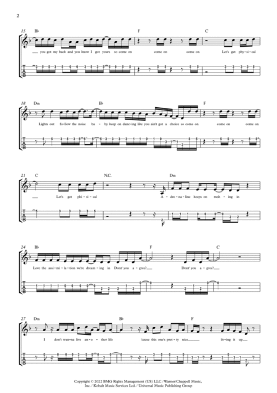 Physical Ukulele scores gallery preview page 2