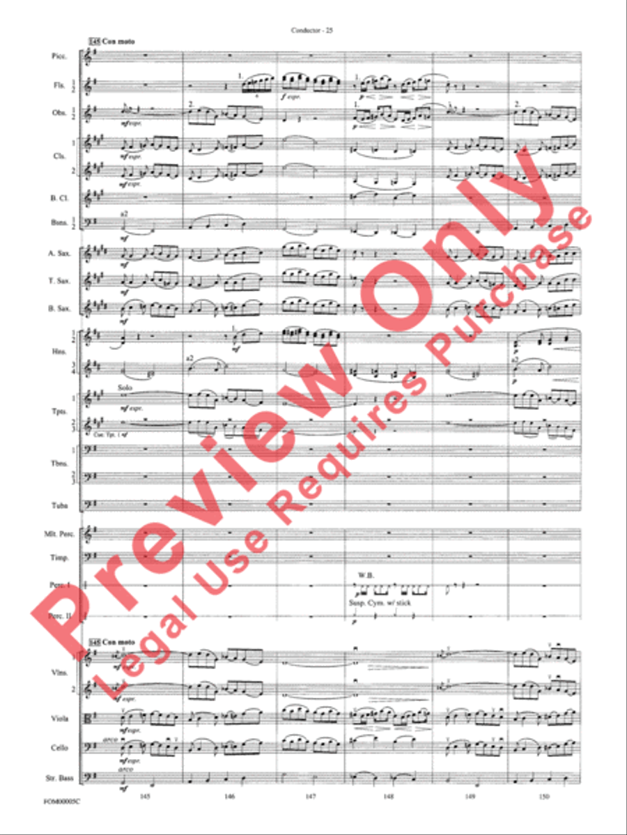 An American in Paris Suite Full Orchestra scores gallery preview page 28