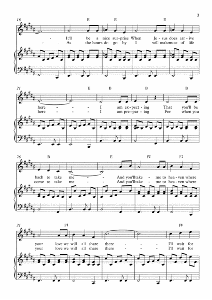 I'm Waiting For You I'm Waiting For You Voice scores gallery preview page 3