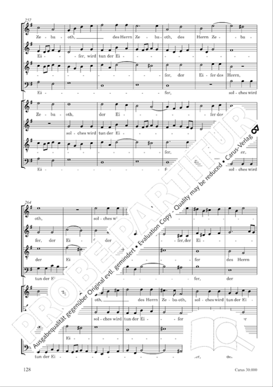 J.L. Bach: The complete motets Choir scores gallery preview page 135