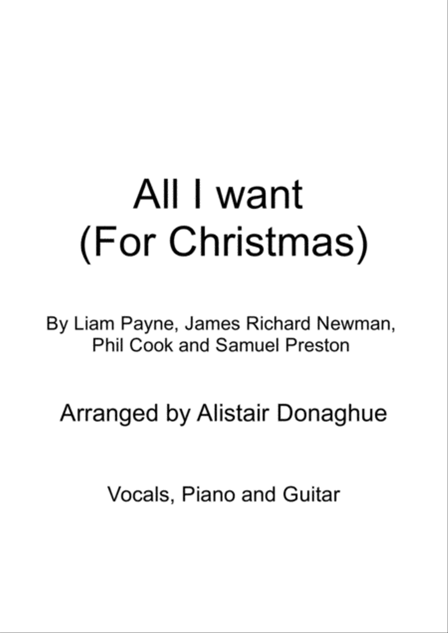 All I Want For Christmas Is You Voice scores gallery preview page 1