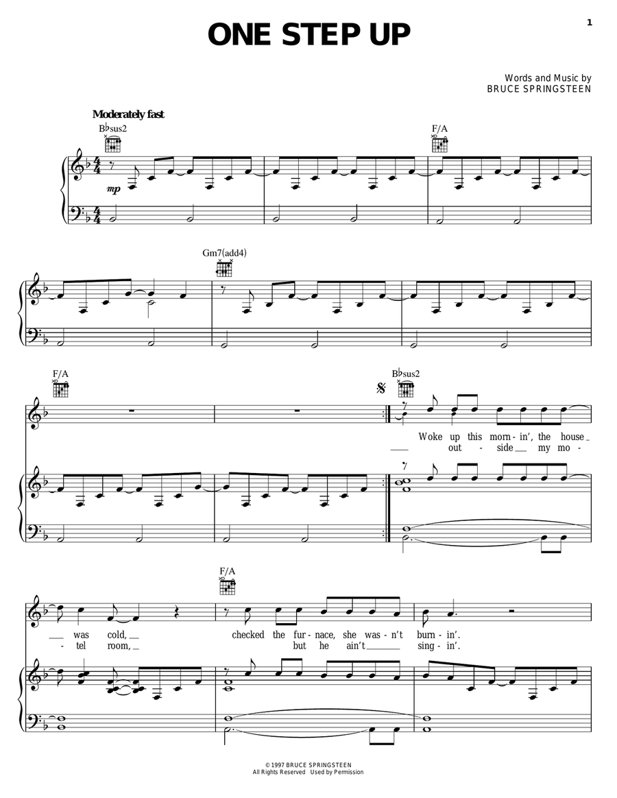 One Step Up Acoustic Guitar scores gallery preview page 1
