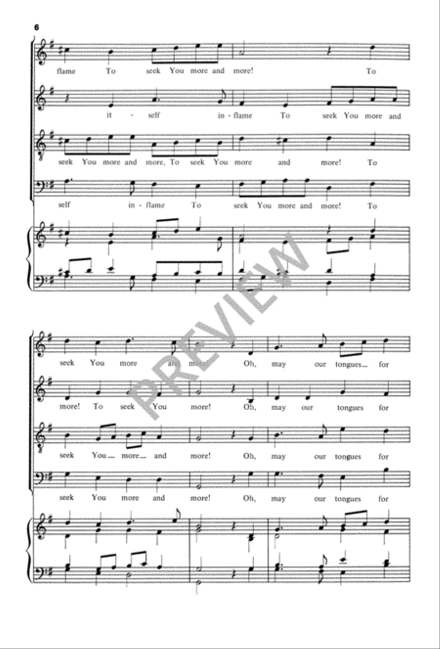 O Jesus, King Most Wonderful 4-Part scores gallery preview page 7