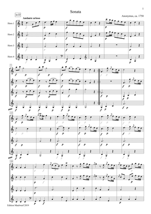 Sonata in D (ca. 1750)