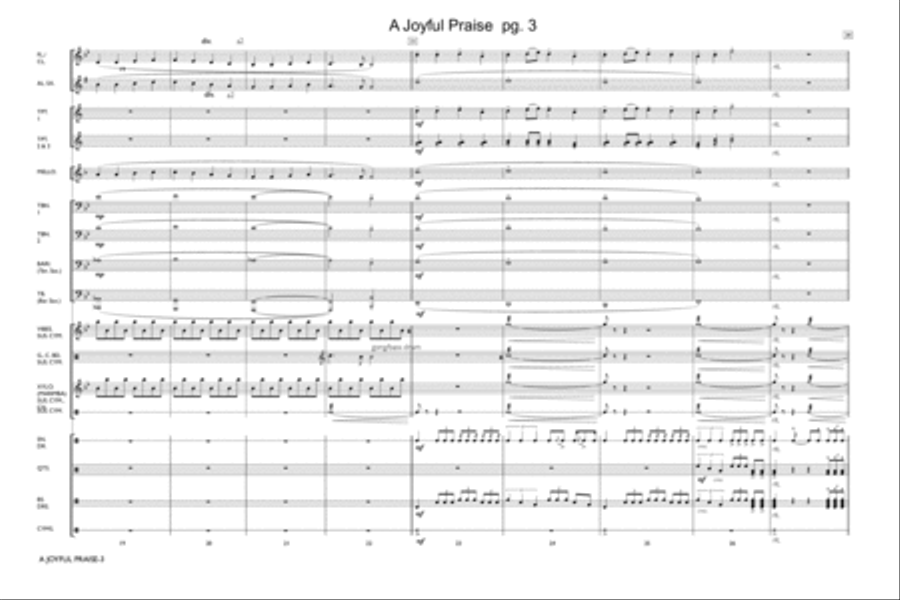 A Joyful Praise Marching Band scores gallery preview page 4