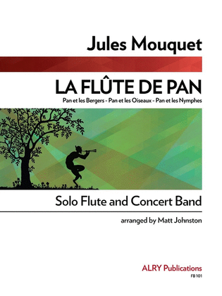 Book cover for La Flute de Pan for Solo Flute and Concert Band