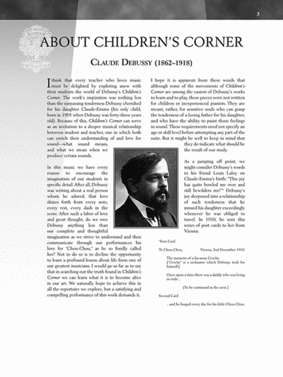 Debussy – Children's Corner image number null