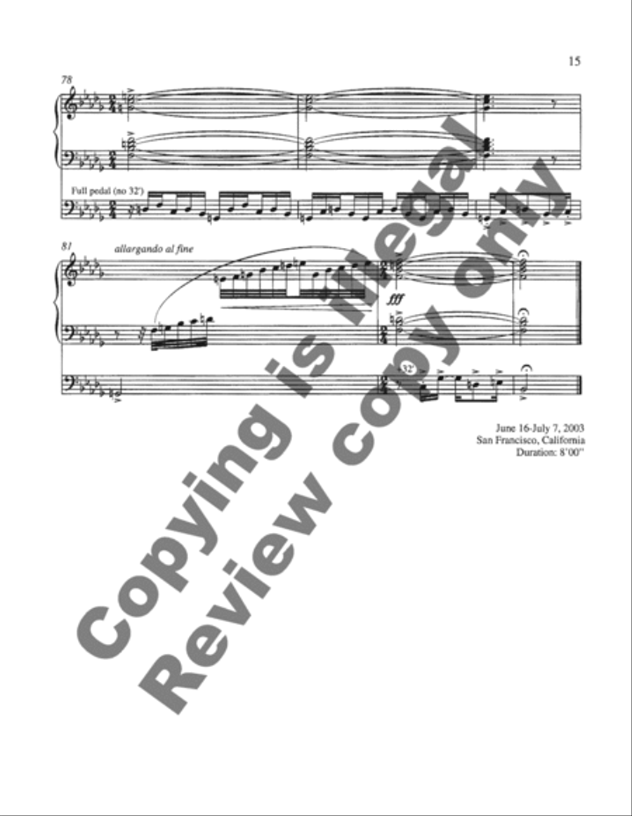 Prelude and Fugue: In Memoriam Nadia Boulanger Organ scores gallery preview page 18
