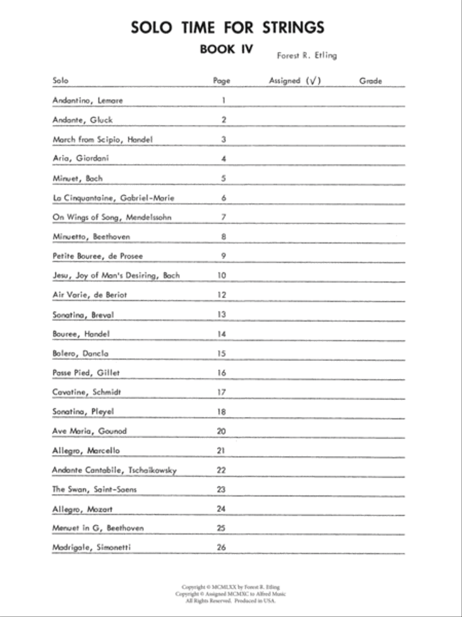 Solo Time for Strings, Book 4 Chamber Orchestra scores gallery preview page 2