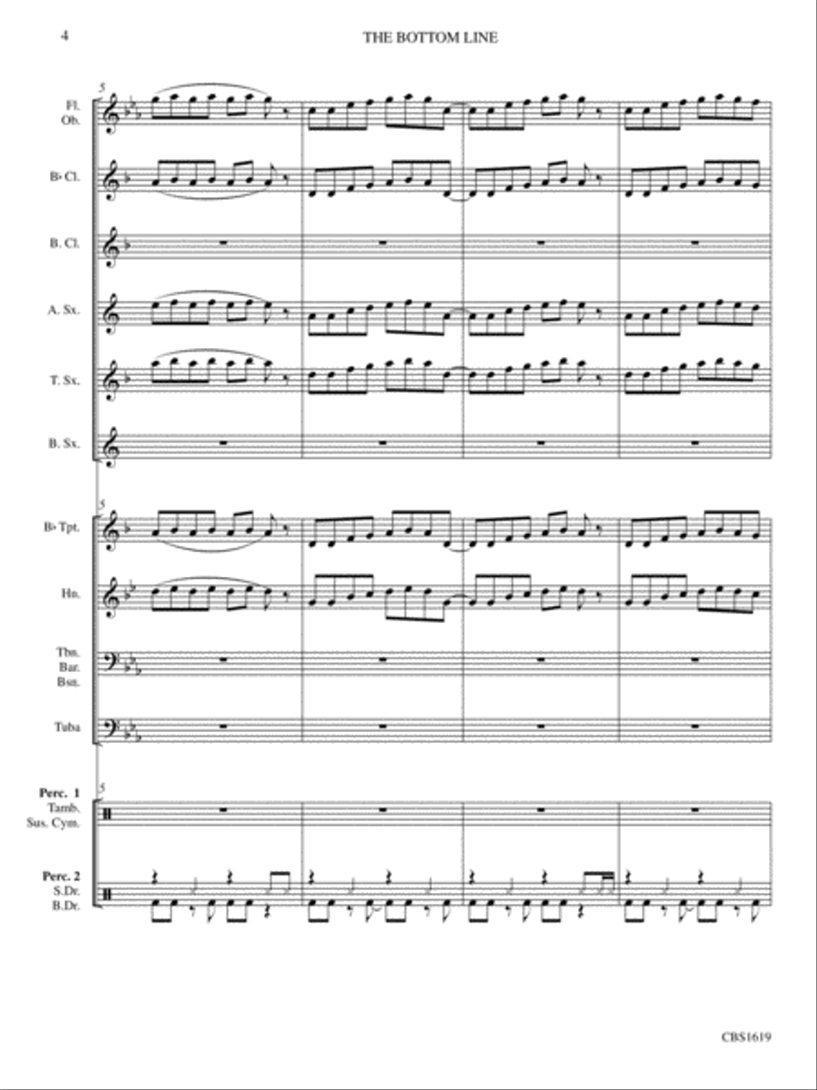 The Bottom Line Concert Band scores gallery preview page 5