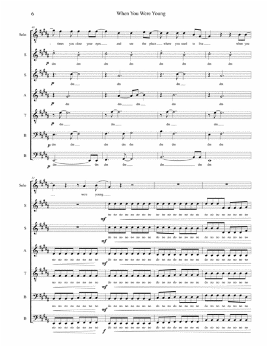 When You Were Young Divisi scores gallery preview page 6