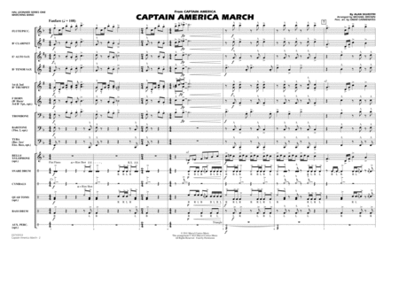 Captain America March - Conductor Score (Full Score)