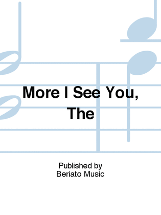 Book cover for More I See You, The