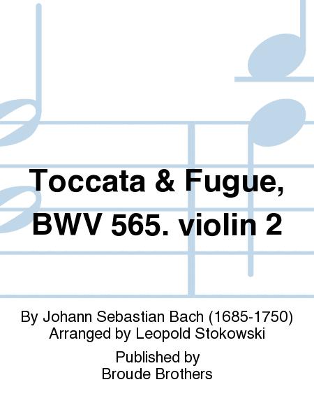 Toccata and Fugue in d, BWV 565