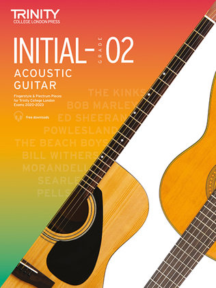 Book cover for Acoustic Guitar Exam Pieces 2020-2023: Initial-Grade 2
